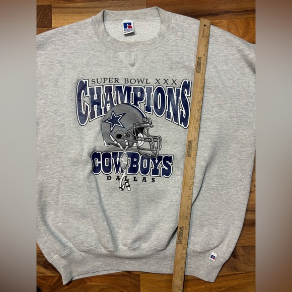 Vintage Cowboys Super Bowl XXX Sweatshirt XXL - Picture 4 of 7